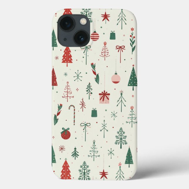 Scandinavian Holiday Forest Case-Mate iPhone Case (Back)