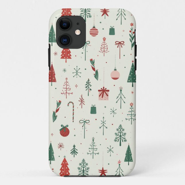 Scandinavian Holiday Forest Case-Mate iPhone Case (Back)