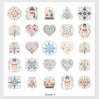 Scandinavian Holiday Sticker Pack