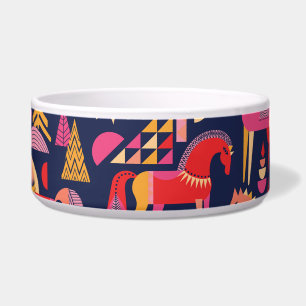 Scandinavian Horses: Decorative Seamless Design