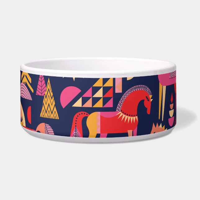 Scandinavian Horses: Decorative Seamless Design (Front)