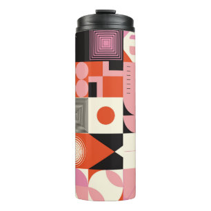 Scandinavian inspired artwork pattern made with si thermal tumbler