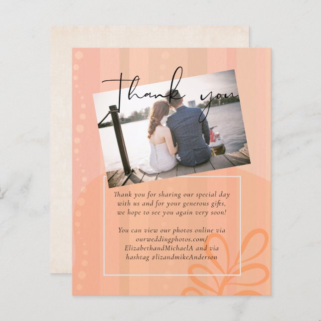 Scandinavian Japandi Modern Abstract Wedding (Front/Back)