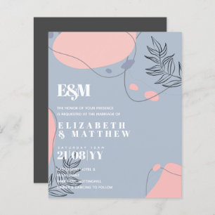 Scandinavian Japandi Modern Abstract Wedding