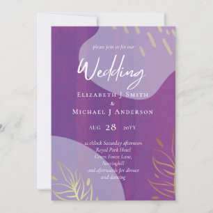 Scandinavian Japandi Modern Abstract Wedding