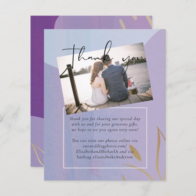 Scandinavian Japandi Modern Abstract Wedding (Front/Back)