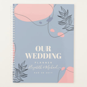 Scandinavian Japandi Modern Abstract Wedding Planner