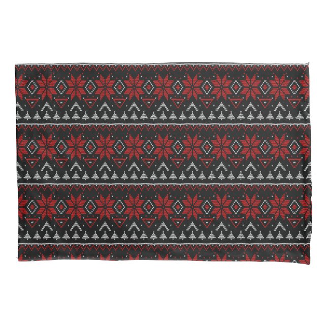 Scandinavian, knitting  pillowcase (Front)