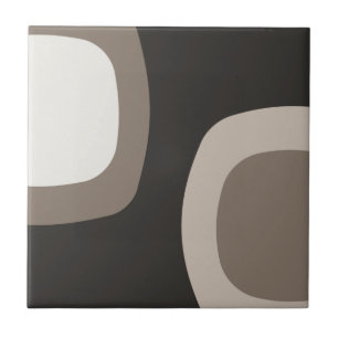 Scandinavian Minimalist Art Beige Tile