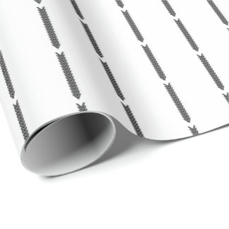 Scandinavian minimalist black and white wrapping paper