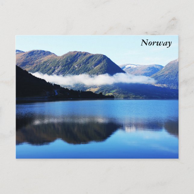 Scandinavian mountains, The North sea, taken in... Postcard (Front)