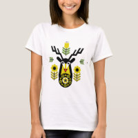 Scandinavian Nature Deer Head Art