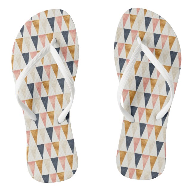 Scandinavian Navy Flag Pattern Jandals (Footbed)