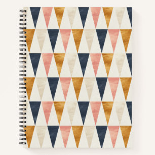 Scandinavian Navy Flag Pattern Notebook