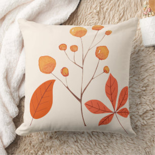 Scandinavian Nordic  Leaves and berries Cushion