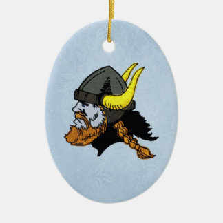 Scandinavian Norwegian Swedish Viking Ceramic Tree Decoration