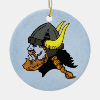 Scandinavian Norwegian Swedish Viking Ceramic Tree Decoration