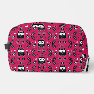 Scandinavian Owl Folk Art Gift Dopp Kit