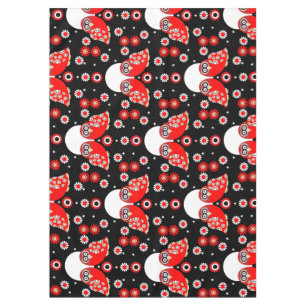 Scandinavian Owl Folk Art Tablecloth