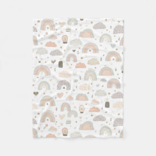 Scandinavian Pastel Baby Nursery Blanket Soft