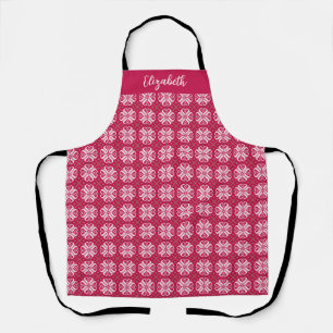 Scandinavian Print Customized Holiday Apron