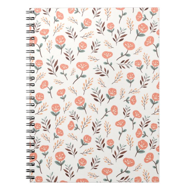 Scandinavian Red Poppies Notebook (Front)