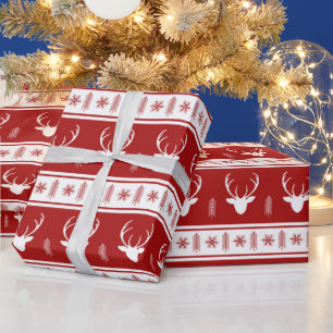 Scandinavian Reindeer Wrapping Paper