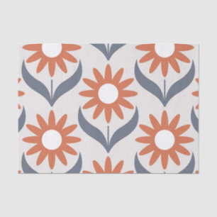 Scandinavian retro floral pattern,retro flower,vin tissue paper