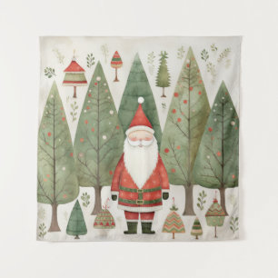 Scandinavian Santa Tapestry