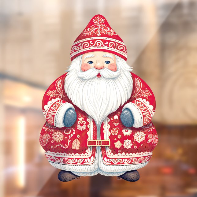Scandinavian Santa Window Cling (Sheet 2)