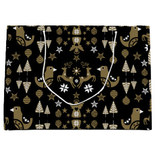 Scandinavian Seasonal Luxury Decor Large Gift Bag