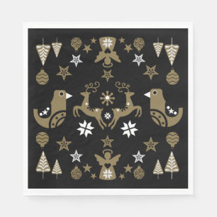 Scandinavian Seasonal Luxury Decor Napkin