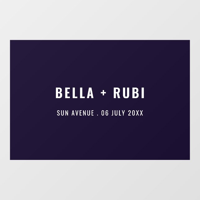 Scandinavian Smoke Blue Minimal Wedding Design (Sheet)