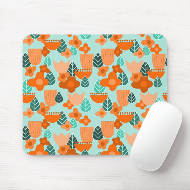 Scandinavian Spring Mouse Pad (With Mouse)