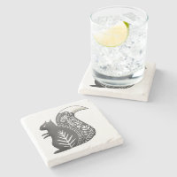 Scandinavian Squirrel Art Grey