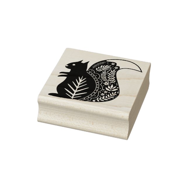 Scandinavian squirrel rubber stamp (Stamp)