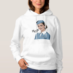 Scandinavian stewardess Adult Pullover Hoodie