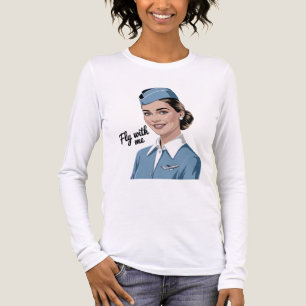 Scandinavian stewardess Long Sleeve Shirt
