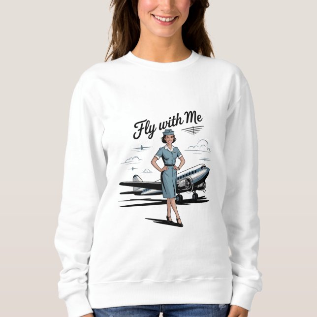 Scandinavian stewardess Womens Basic Sweatshirt (Front)