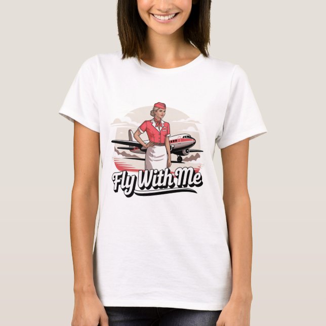 Scandinavian stewardess Womens Basic T-Shirt (Front)