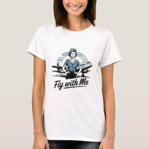 Scandinavian stewardess Womens Basic T-Shirt