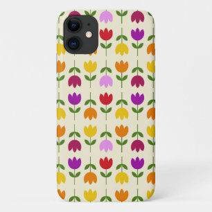 Scandinavian Style Colorful on Crm Flower Pattern Case-Mate iPhone Case