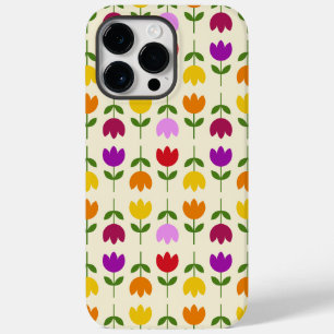 Scandinavian Style Colourful on Crm Flower Pattern Case-Mate iPhone 14 Pro Max Case