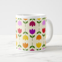 Scandinavian Style Colourful on Crm Flower Pattern