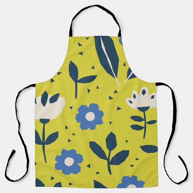 Scandinavian style, floral seamless pattern. apron (Front)
