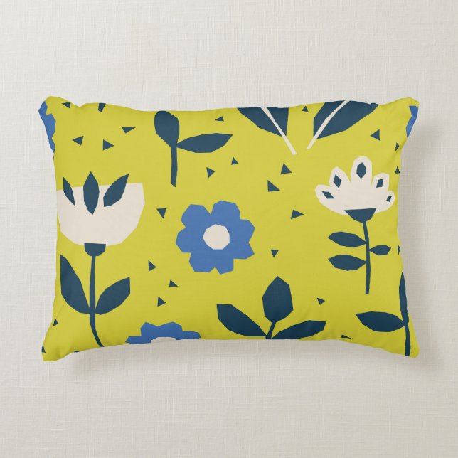 Scandinavian style, floral seamless pattern. decorative cushion (Front)