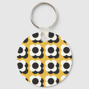 Scandinavian style, floral vintage pattern key ring
