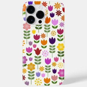 Scandinavian Style Flowers Big Pattern Case-Mate iPhone 14 Pro Max Case