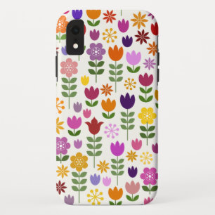Scandinavian Style Flowers Big Pattern Case-Mate iPhone Case
