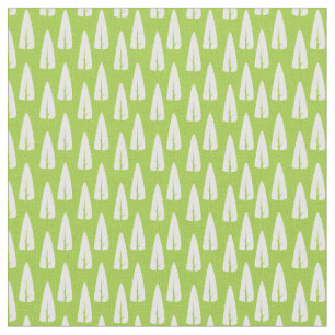 Scandinavian Style Folk Art Tree Pattern Fabric
